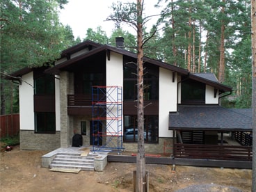 Строительство загородного дома со вторым светом в Сосново