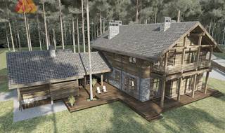 Эскиз проекта дома в 3D