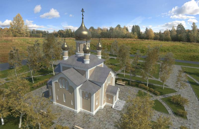 Проект Храма православного прихода церкви в честь Преображения Господня в селе Образцово-Травино