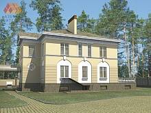 Проект загородного дома в классическом стиле