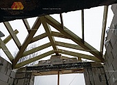Монтаж стропильной системы крыши гаража