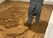 Обратная засыпка цоколя песком