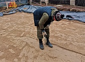 Контроль уплотнения песчаного основания