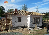 Завершено устройство стропильной системы крыши дома