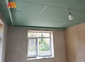 Смонтрован гипсокартон на потолке
